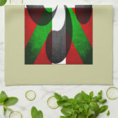 バスク国旗とクロス キッチンタオル (折り畳み)