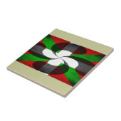 バスク国旗とクロス タイル (側面)