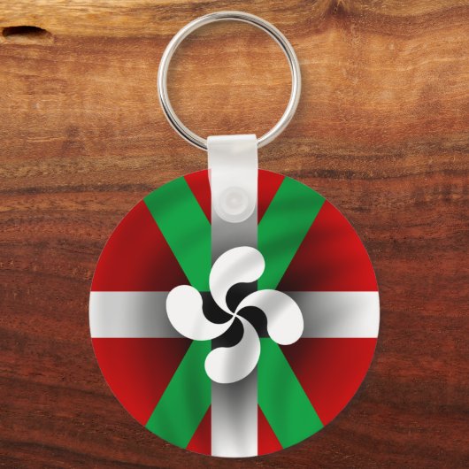 バスク国旗のキーチェーン キーホルダー (正面)