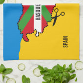 バスク国旗イクリニャ、バスクの国からの独立。 キッチンタオル (折り畳み)