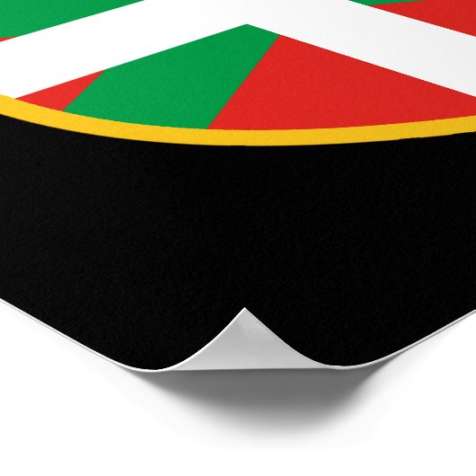 バスク国旗 ポスター (角)