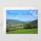 バスク地方の美しいスパンシュ村 ポストカード (正面/裏面)