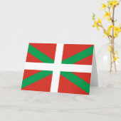 バスク州旗 カード (黄色い花)