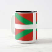 バスク州旗 ツートーンマグカップ (正面左)