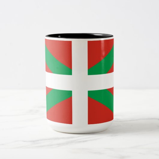 バスク州旗 ツートーンマグカップ (中央)