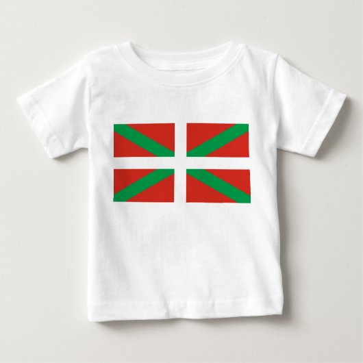 バスク州旗 ベビーTシャツ (正面)
