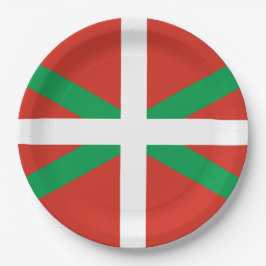 バスク州旗 ペーパープレート