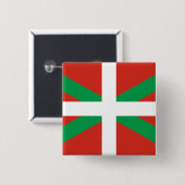 バスク州旗 缶バッジ (正面&裏面)