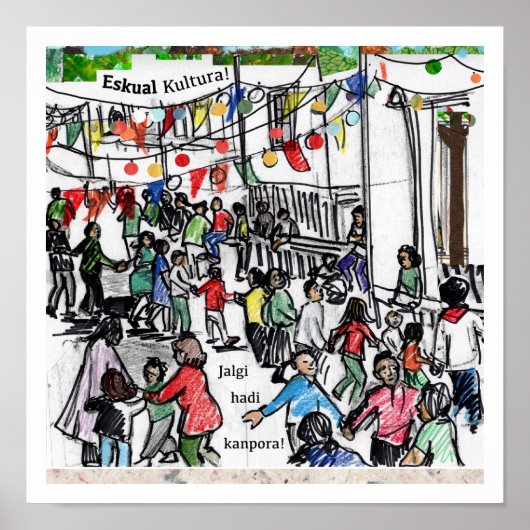 バスク来の文化が世界に広がる ポスター (正面)