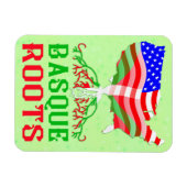 バスク系アメリカ人ルーツ マグネット (横)