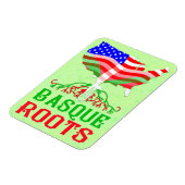 バスク系アメリカ人ルーツ マグネット (左側)