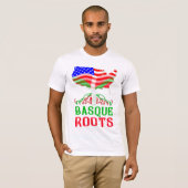 バスク系アメリカ人ルーツ Tシャツ (正面フル)