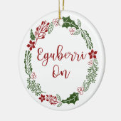 バスク・エグベリのメリークリスマス セラミックオーナメント (左)