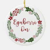 バスク・エグベリのメリークリスマス セラミックオーナメント (裏面)