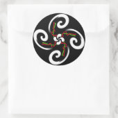 バスク・クロス・ステッカー ラウンドシール (バッグ)