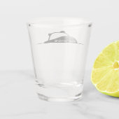 バスグラスの取り付け ショットグラス (裏面)