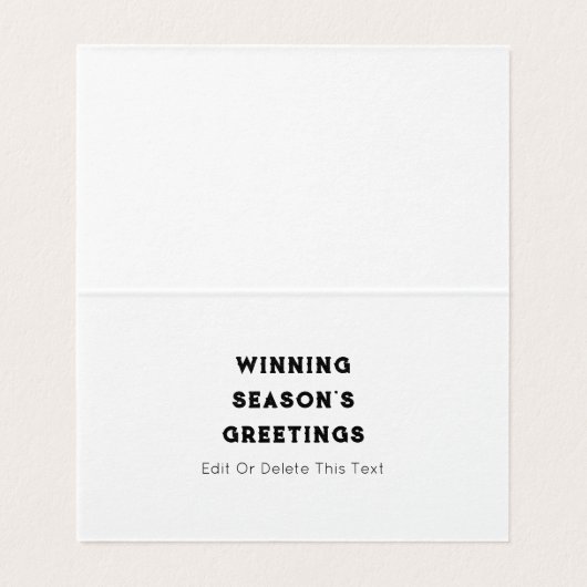 バスケおもしろいットクリスマスカード (内部フラット)