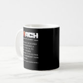 バスケおもしろいットコーチ定義コーチング コーヒーマグカップ (正面左)