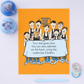 バスケおもしろいットチームイベント チラシ (シングル)