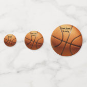 バスケおもしろいットボールは早く撃たない。 コンフェッティ (裏面)