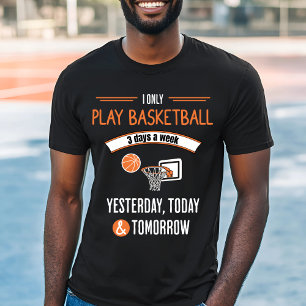 バスケおもしろいットボールオーバーデザイン遊 – 毎日 Tシャツ
