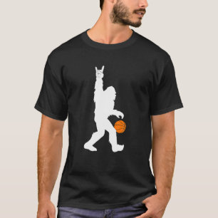 バスケおもしろいットボールビッグフットバスケバスケットボール Tシャツ
