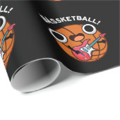 バスケおもしろいットボールミュージックプンダークBG ラッピングペーパー (ロールコーナー)