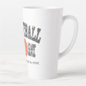 バスケおもしろいットママ カフェラテマグ (右)