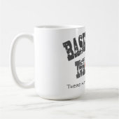 バスケおもしろいットママ コーヒーマグカップ (左)