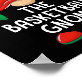 バスケおもしろいット格言クリスマスマッチングファミリーB ポスター (角)