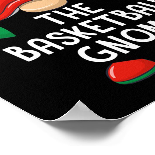 バスケおもしろいット格言クリスマスマッチングファミリーB ポスター (角)