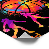 バスケかわいらしットボールガールズがWomでこんな風に歩く ポスター (角)