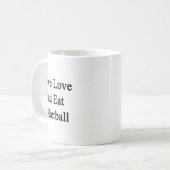 バスケが生きがいだ  コーヒーマグカップ (正面左)
