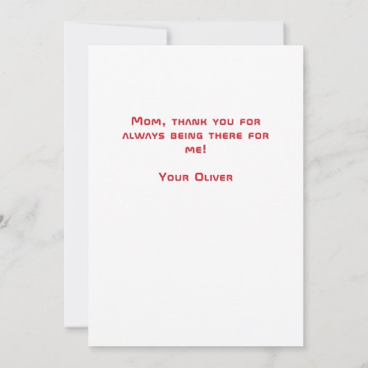 バスケすごいットママスポーティ母母の日 案内状 (裏面)