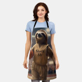 バスケつると：スラム街のナマケモノ エプロン (着用した状態)