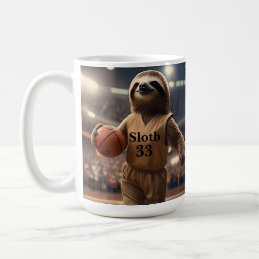 バスケつると:スラム街のナマケモノ コーヒーマグカップ (左)