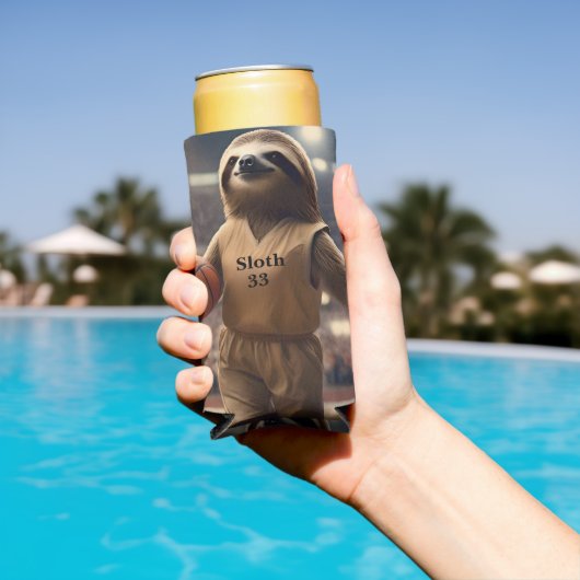 バスケつると：スラム街のナマケモノ スリム缶クーラー (インサイチュ プール)