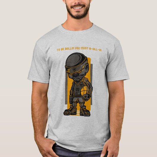 バスケに打ち込む Tシャツ (正面)