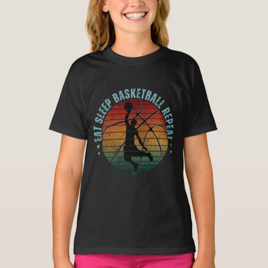 バスケに生きる人生 Tシャツ (正面)