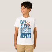 バスケに生きる人生 Tシャツ (正面フル)