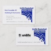 バスケのよい名刺 名刺 (正面/裏面)