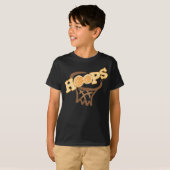 バスケのバスケットボールのTシャツ Tシャツ (正面フル)