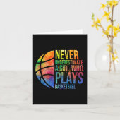 バスケの女の子は決してBの女の遊子を過小評価しない カード (黄色い花)