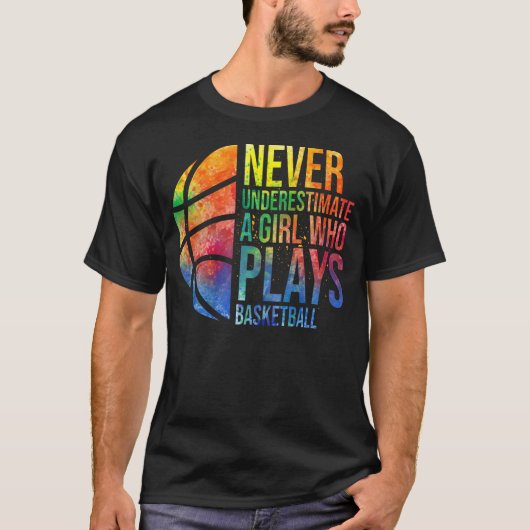 バスケの女の子は決してBの女の遊子を過小評価しない Tシャツ (正面)