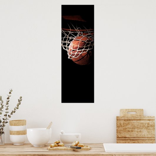 バスケやる気を起こさせるットスポーツポスタープリント ポスター (キッチン)