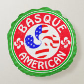 バスケアメリカンラウブルクロスラウンドピロー ラウンドクッション (裏面)