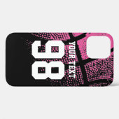 バスケカスタムットボールのジャージー番号iPhoneケース Case-Mate iPhoneケース (裏面 (横))