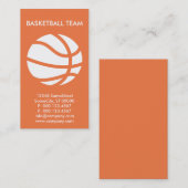 バスケカスタムットボールビジネス 名刺 (正面/裏面)