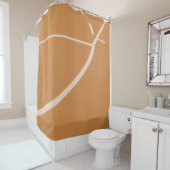 バスケカッコいいットフープ シャワーカーテン (インサイチュ)