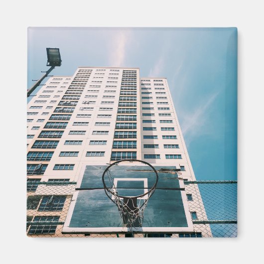 バスケカッコいいットフープ マグネット (正面)